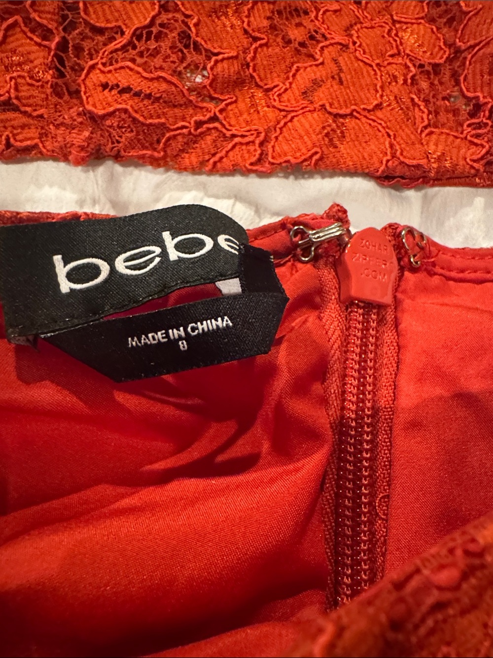 bebe Red Lace Two-Piece Set - Picture 9 of 9